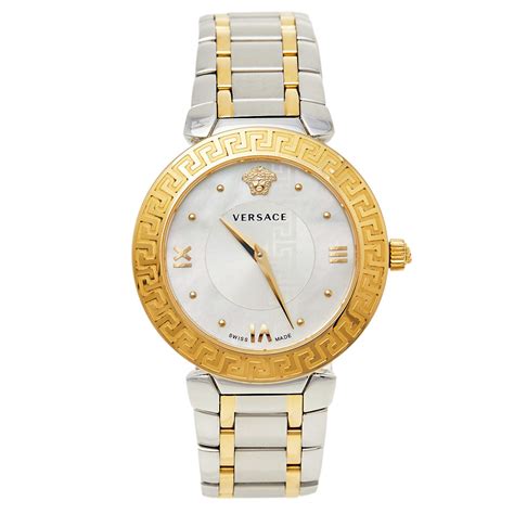 versace watch womens stainless mother of pearl|Versace Daphnis Quartz Mother of Pearl Dial Ladies Watch .